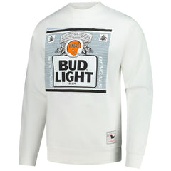 Cincinnati Bengals x Bud Light The Crest Pullover Sweatshirt - White - Mitchell & Ness