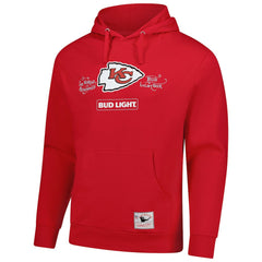 Kansas City Chiefs NFL x Bud Light Vintage Pullover Hoodie - Red - Mitchell & Ness