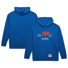 Buffalo Bills NFL x Bud Light Vintage Pullover Hoodie - Royal - Mitchell & Ness