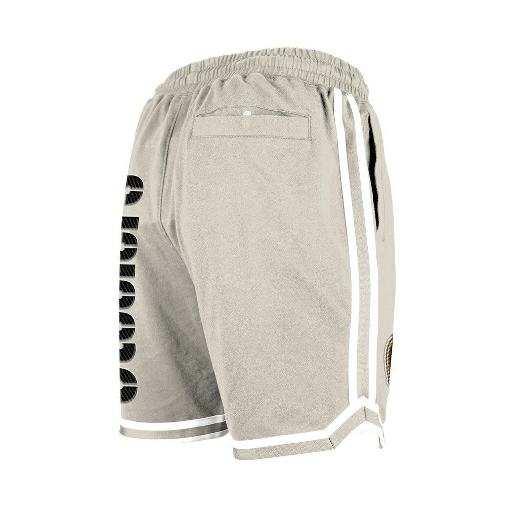 Pittsburgh Steelers New Era Stone Multi Patch Shorts - Light Beige - NFL