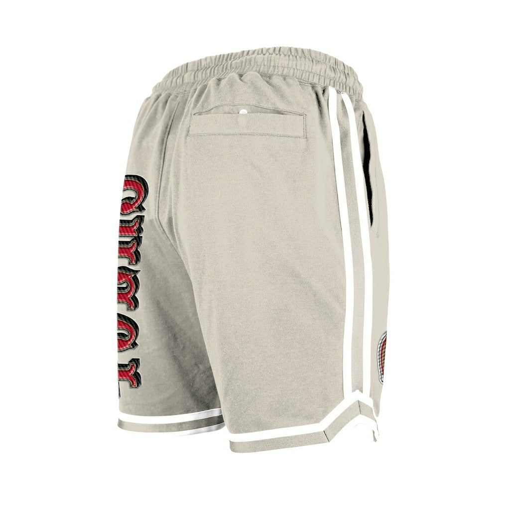San Francisco 49ers New Era Stone Multi Patch Shorts - Light Beige - NFL