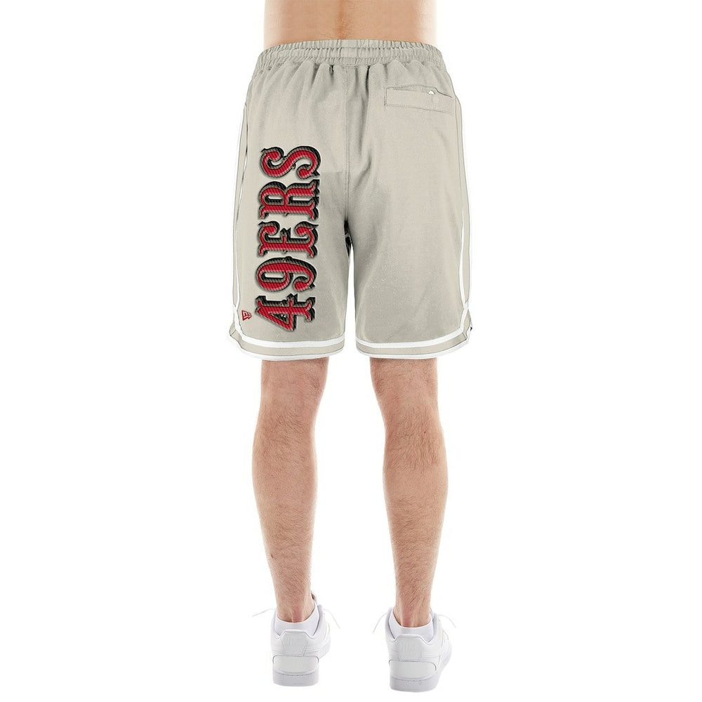 San Francisco 49ers New Era Stone Multi Patch Shorts - Light Beige - NFL