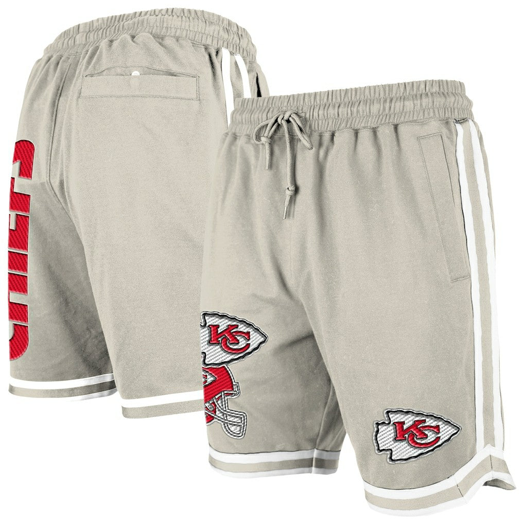Kansas City Chiefs New Era Stone Multi Patch Shorts - Light Beige - NFL