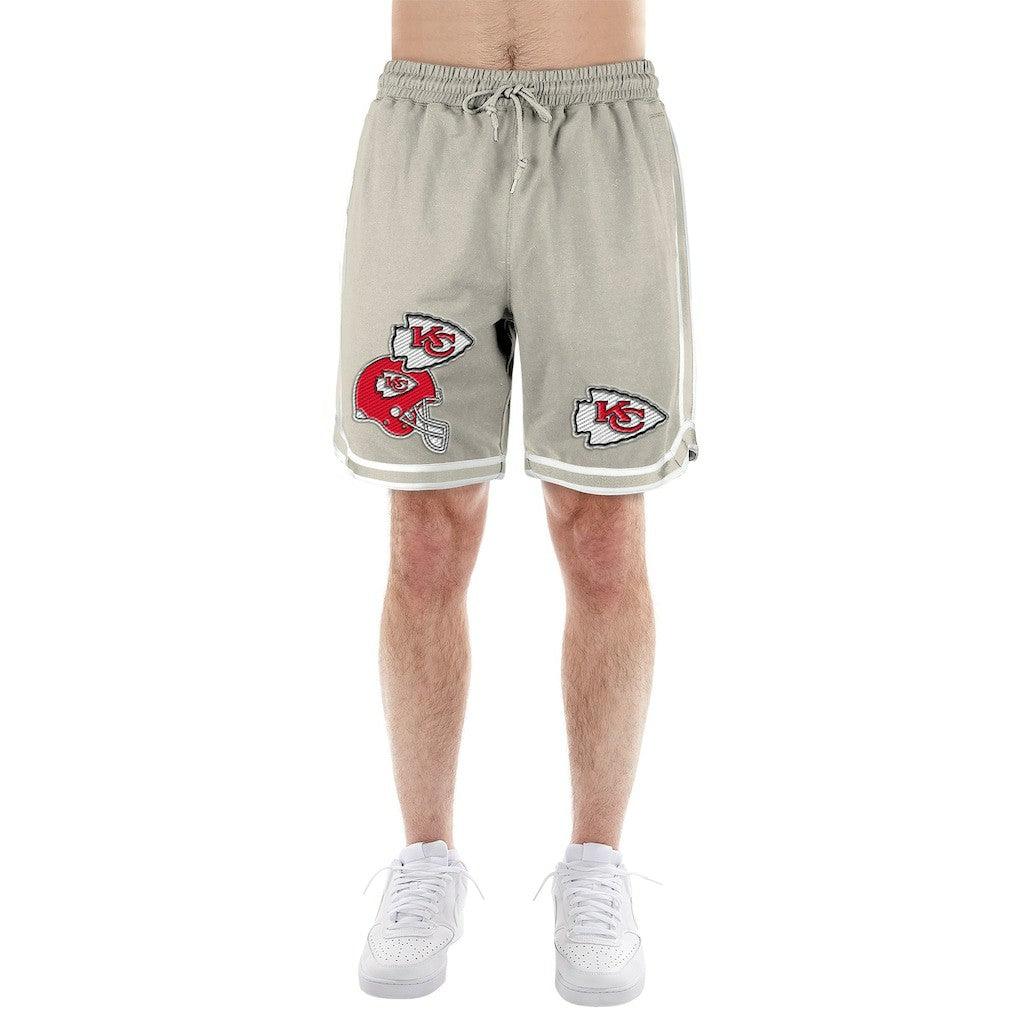 Kansas City Chiefs New Era Stone Multi Patch Shorts - Light Beige - NFL