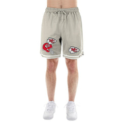 Kansas City Chiefs New Era Stone Multi Patch Shorts - Light Beige - NFL