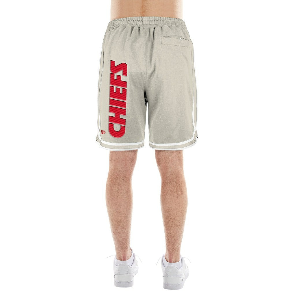 Kansas City Chiefs New Era Stone Multi Patch Shorts - Light Beige - NFL