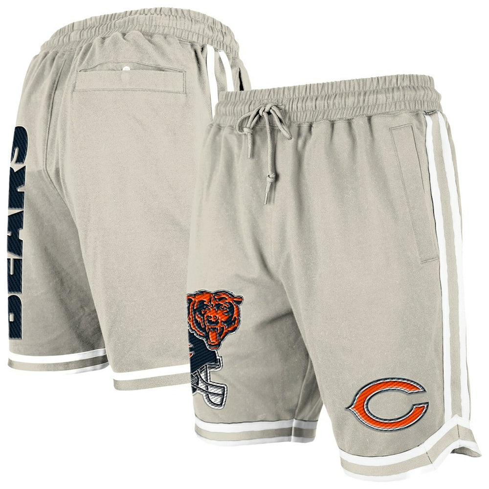 Chicago Bears New Era Stone Multi Patch Shorts - Light Beige - NFL
