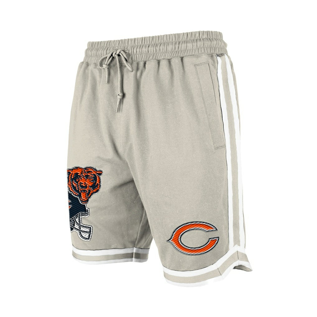 Chicago Bears New Era Stone Multi Patch Shorts - Light Beige - NFL