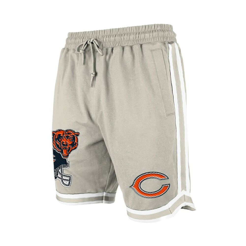 Chicago Bears New Era Stone Multi Patch Shorts - Light Beige - NFL