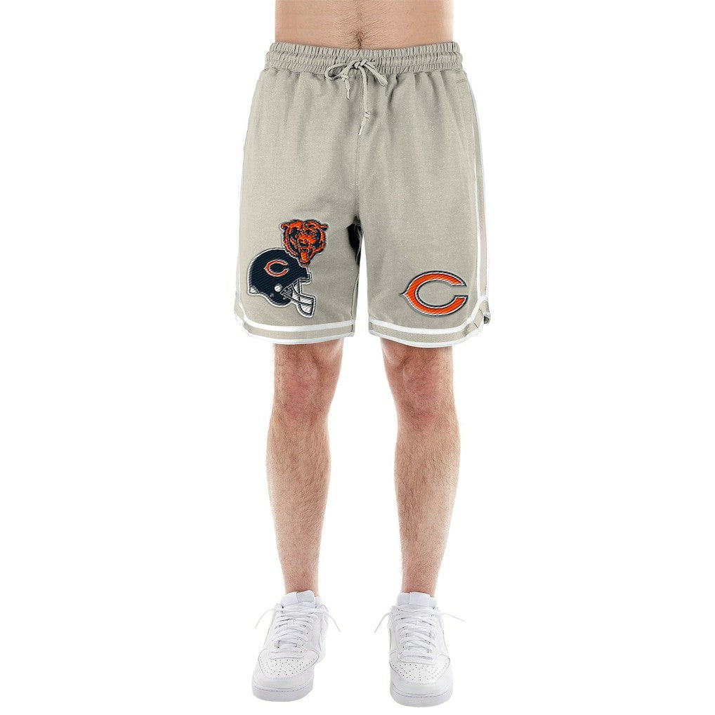 Chicago Bears New Era Stone Multi Patch Shorts - Light Beige - NFL