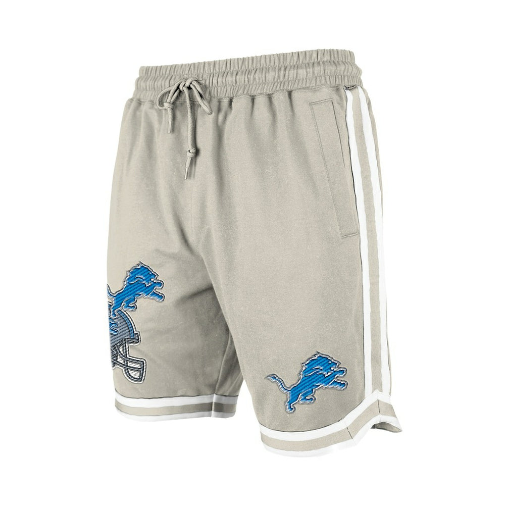 Detroit Lions New Era Stone Multi Patch Shorts - Light Beige - NFL
