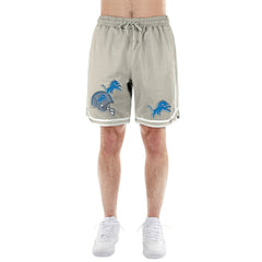 Detroit Lions New Era Stone Multi Patch Shorts - Light Beige - NFL