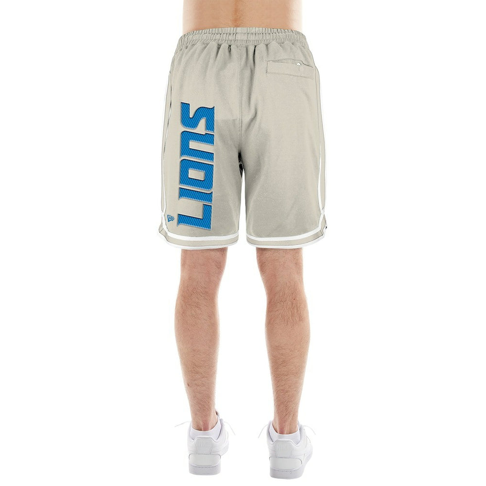 Detroit Lions New Era Stone Multi Patch Shorts - Light Beige - NFL