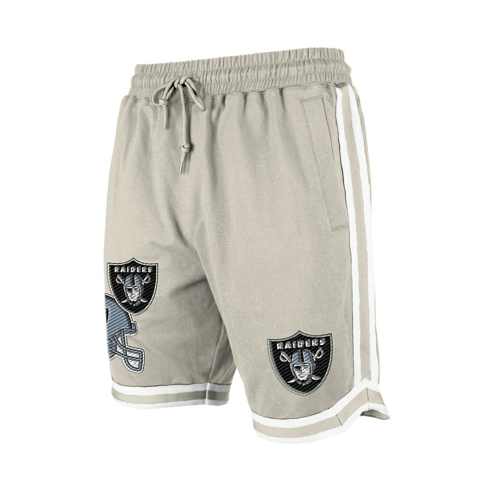 Las Vegas Raiders New Era Stone Multi Patch Shorts - Light Beige - NFL