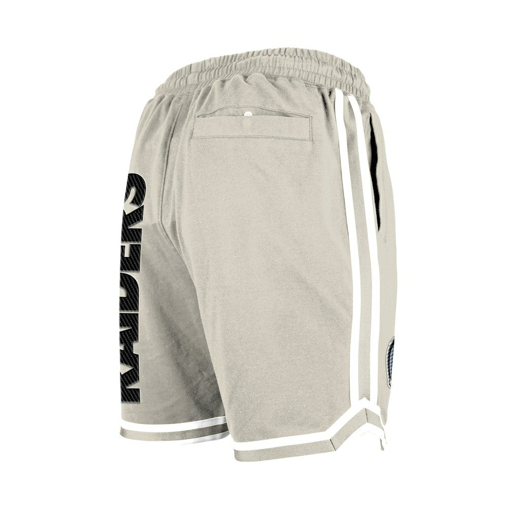 Las Vegas Raiders New Era Stone Multi Patch Shorts - Light Beige - NFL