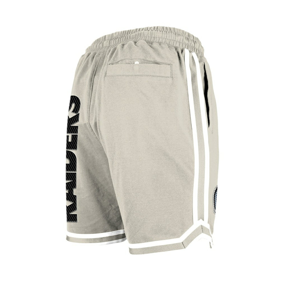 Las Vegas Raiders New Era Stone Multi Patch Shorts - Light Beige - NFL