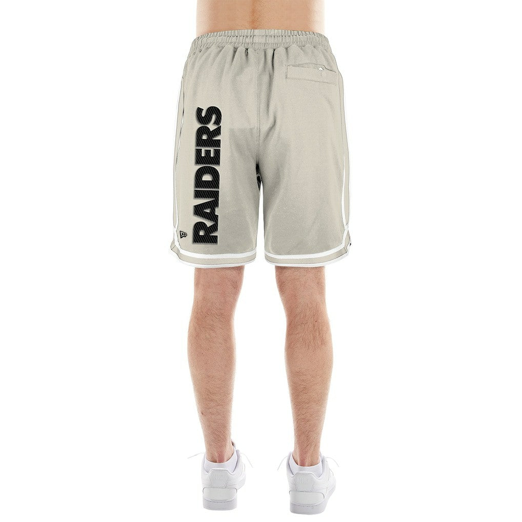 Las Vegas Raiders New Era Stone Multi Patch Shorts - Light Beige - NFL