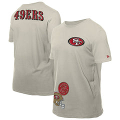San Francisco 49ers New Era Multi Patch T-Shirt - Light Beige - NFL