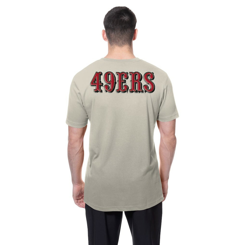 San Francisco 49ers New Era Multi Patch T-Shirt - Light Beige - NFL