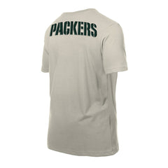 Green Bay Packers New Era Multi Patch T-Shirt - Light Beige - NFL
