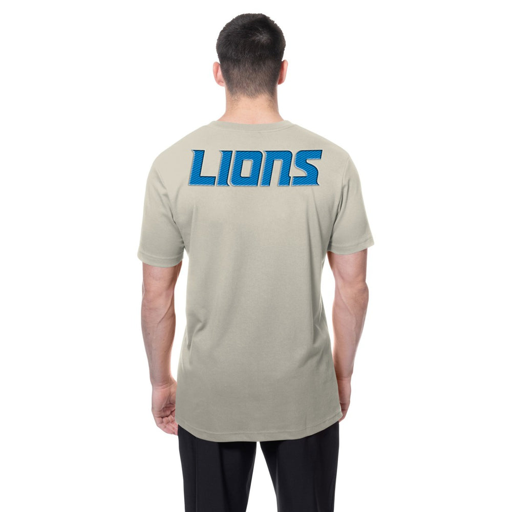 Detroit Lions New Era Multi Patch T-Shirt - Light Beige - NFL