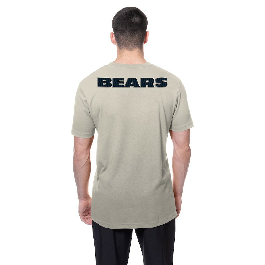 Chicago Bears New Era Multi Patch T-Shirt - Light Beige - NFL