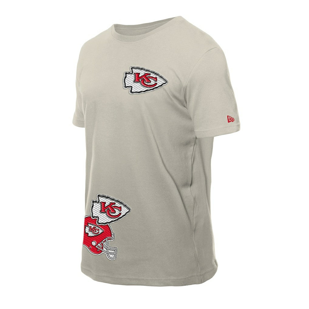 Kansas City Chiefs New Era Multi Patch T-Shirt - Light Beige - NFL