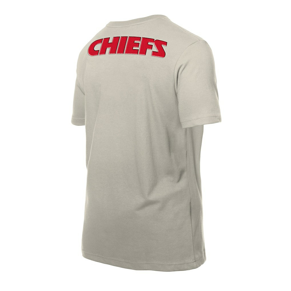 Kansas City Chiefs New Era Multi Patch T-Shirt - Light Beige - NFL