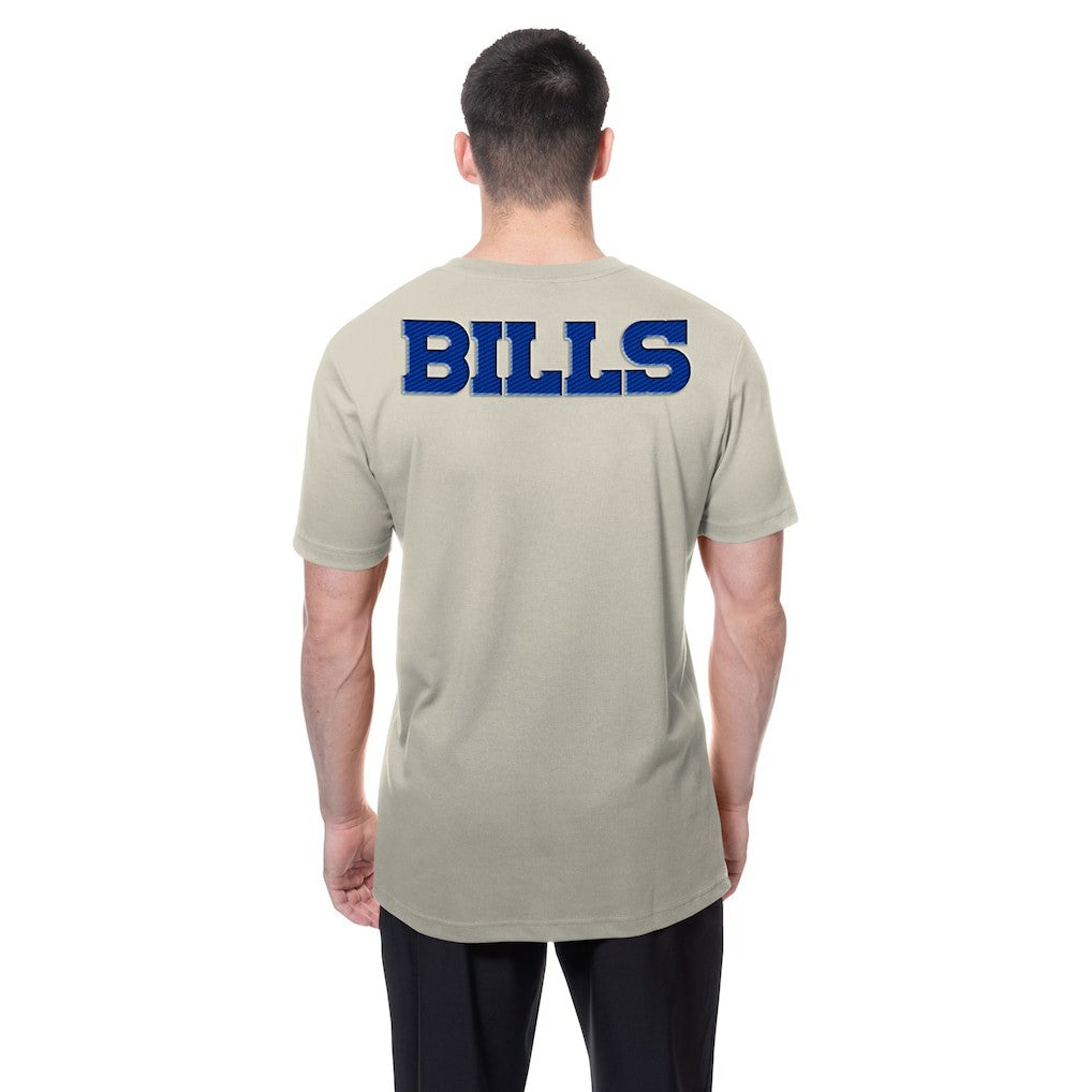 Buffalo Bills New Era Multi Patch T-Shirt - Light Beige - NFL