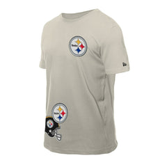 Pittsburgh Steelers New Era Multi Patch T-Shirt - Light Beige - NFL