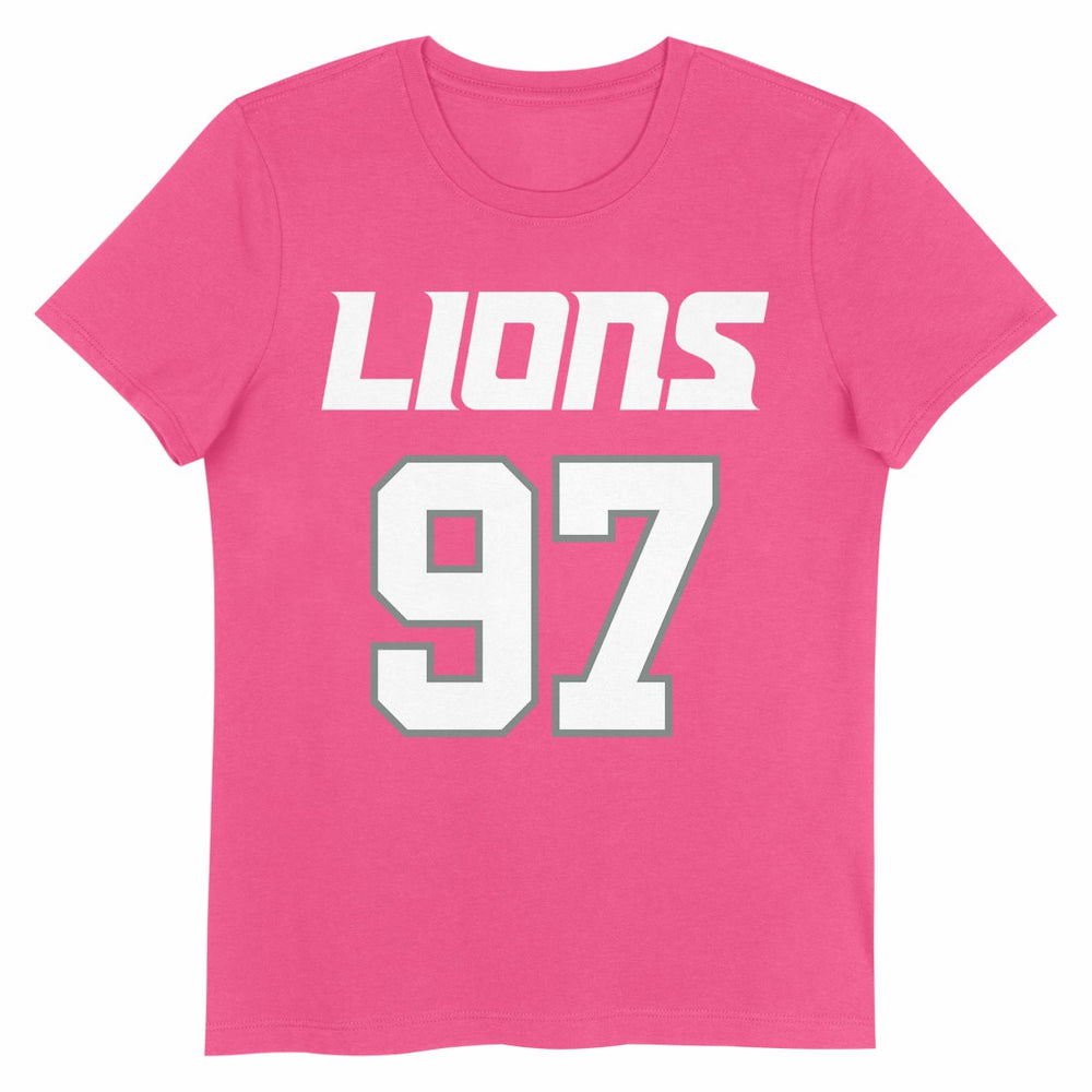 Aidan Hutchinson Detroit Lions Girls Youth Player Name & Number T-Shirt - Pink - NFL