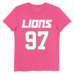 Aidan Hutchinson Detroit Lions Girls Youth Player Name & Number T-Shirt - Pink - NFL