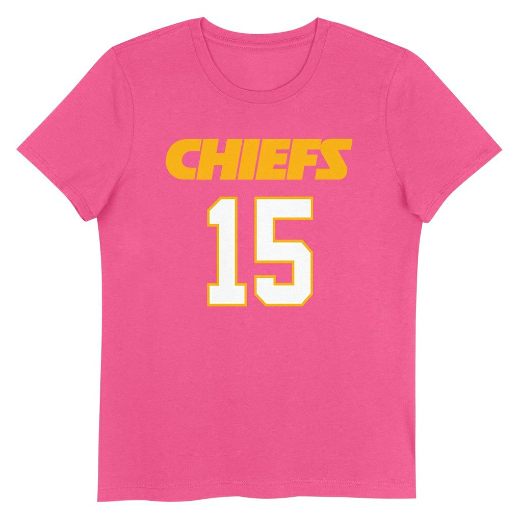 Patrick Mahomes Kansas City Chiefs Girls Youth Player Name & Number T-Shirt - Pink - NFL