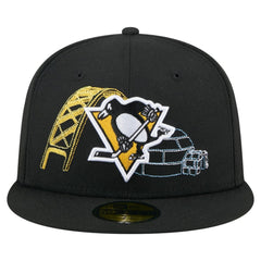 Pittsburgh Penguins New Era State Stitch 59FIFTY Fitted Hat - Black | New Era near me