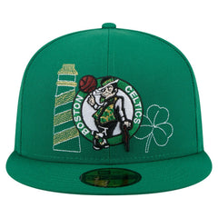 New Era Boston Celtics State Stitch 59FIFTY Fitted Hat Kelly Green