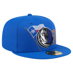 New Era Dallas Mavericks State Stitch 59FIFTY Fitted Hat Blue