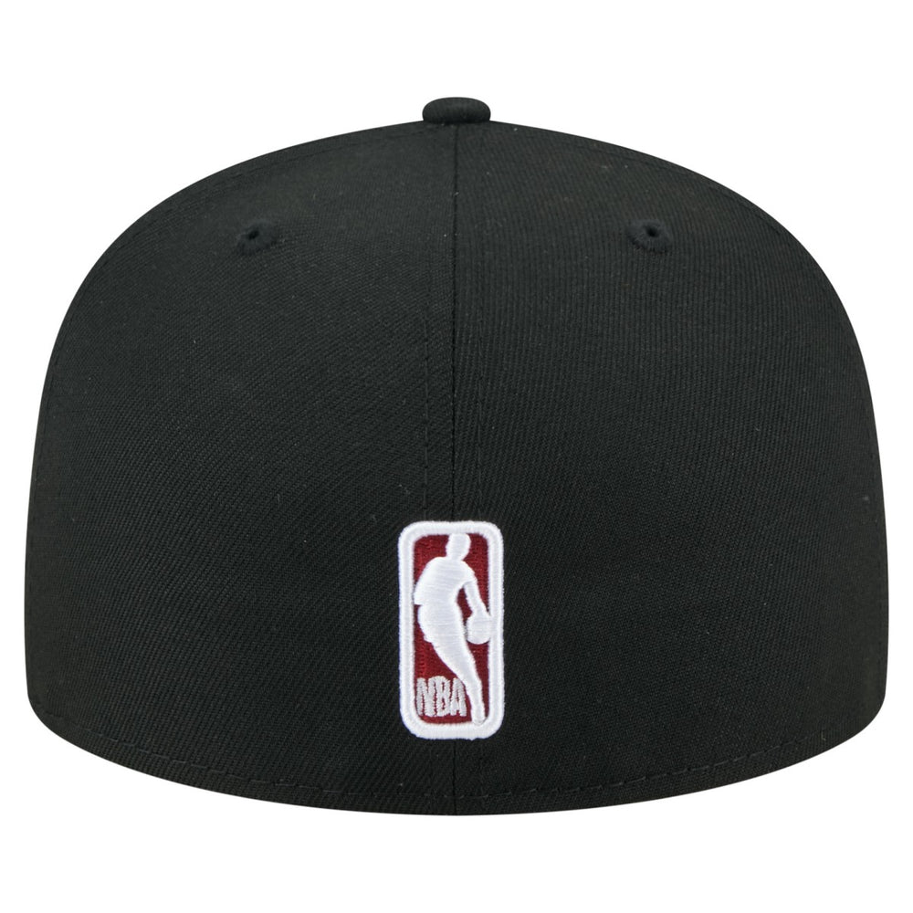 New Era Miami Heat State Stitch 59FIFTY Fitted Hat Black