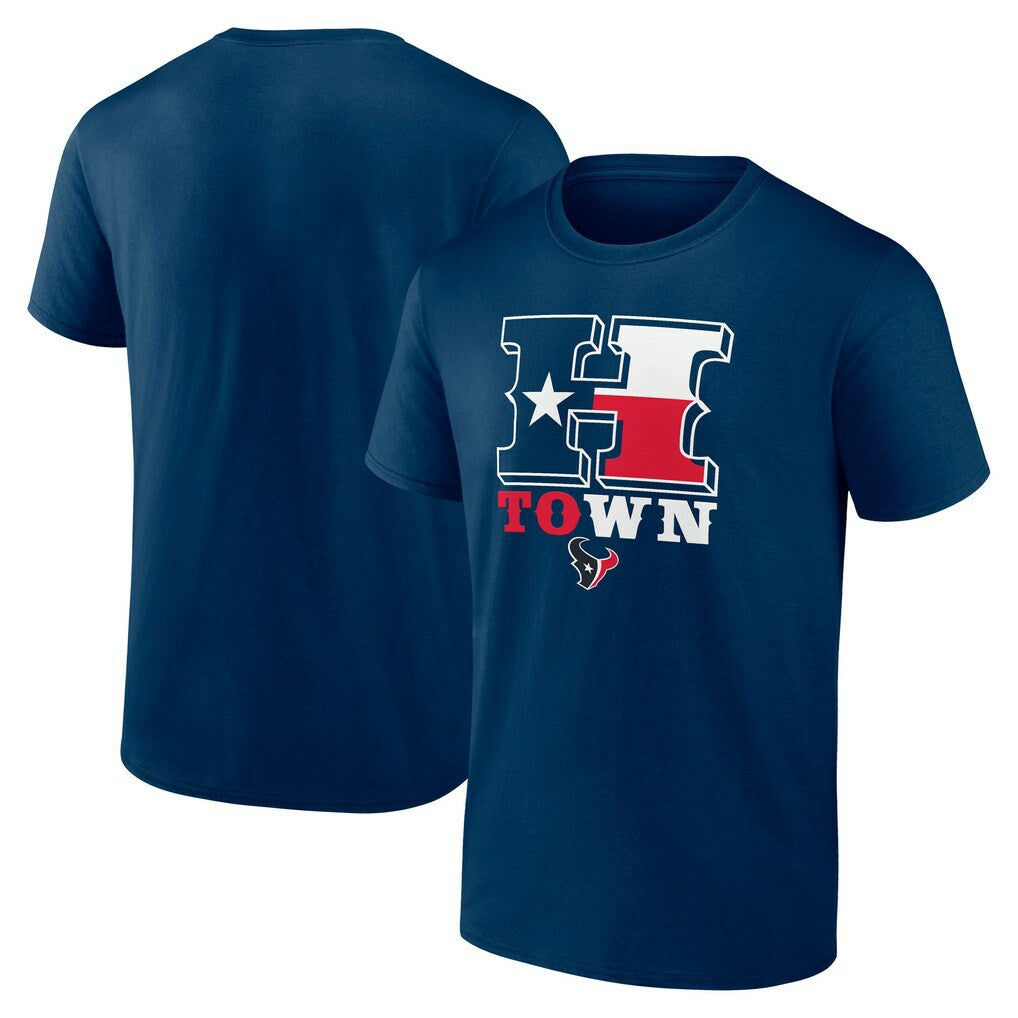 Houston Texans Hometown Rushing Yards T-Shirt - Navy - Fanatics