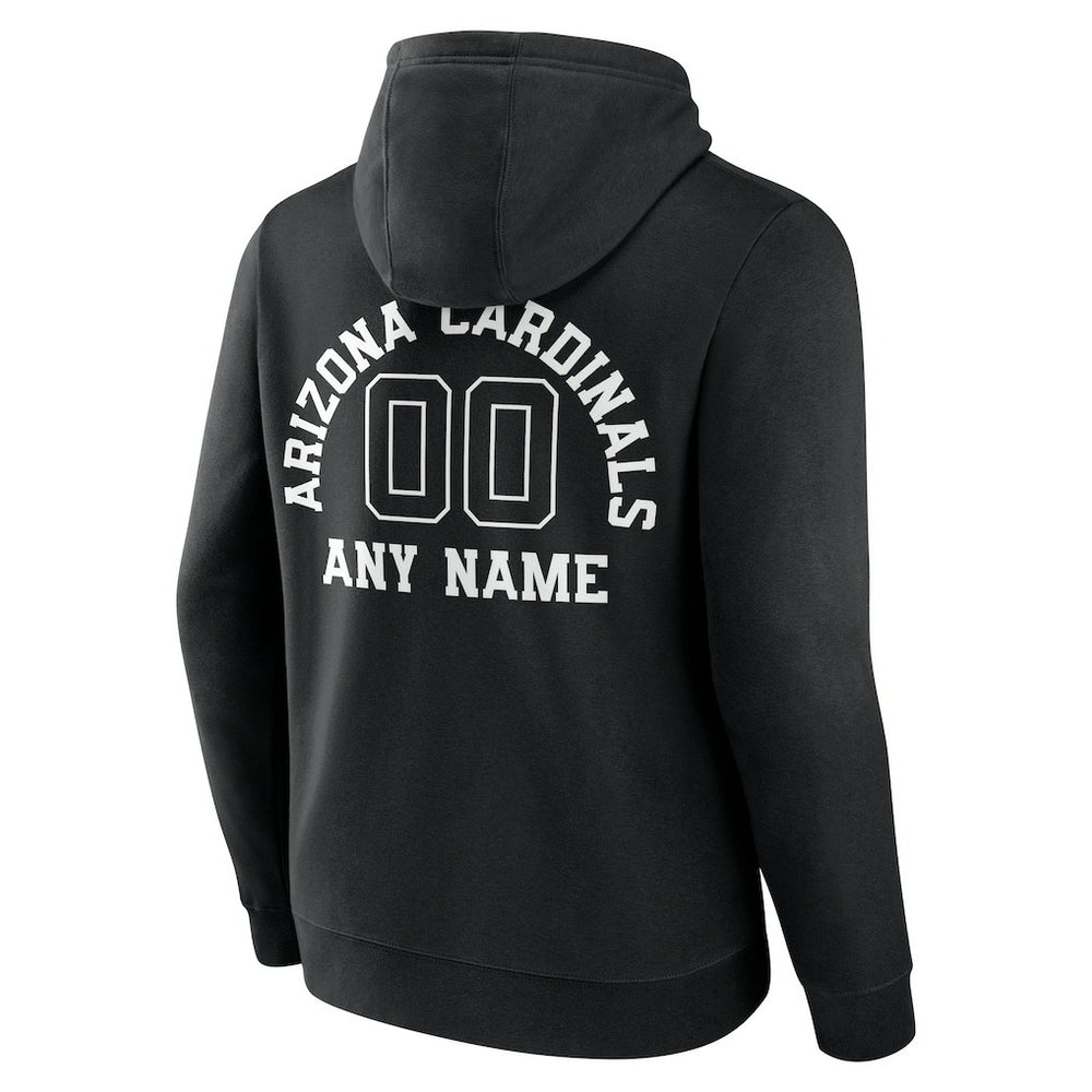 Arizona Cardinals Personalized Name & Number Pullover Hoodie - Black - NFL