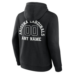 Arizona Cardinals Personalized Name & Number Pullover Hoodie - Black - NFL