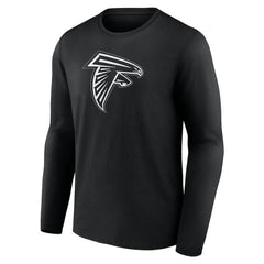 Atlanta Falcons Personalized Name & Number Monochrome Long Sleeve T-Shirt - Black - NFL