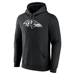 Baltimore Ravens Personalized Name & Number Pullover Hoodie - Black - NFL
