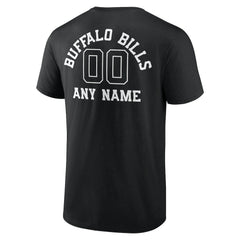 Buffalo Bills Personalized Name & Number Monochrome T-Shirt - Black - NFL