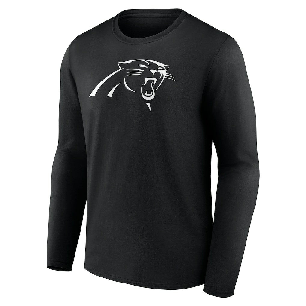 Carolina Panthers Personalized Name & Number Monochrome Long Sleeve T-Shirt - Black - NFL