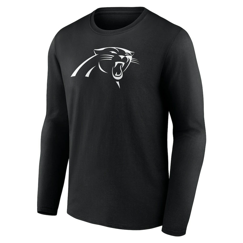 Carolina Panthers Personalized Name & Number Monochrome Long Sleeve T-Shirt - Black - NFL