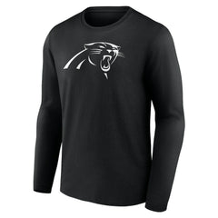 Carolina Panthers Personalized Name & Number Monochrome Long Sleeve T-Shirt - Black - NFL