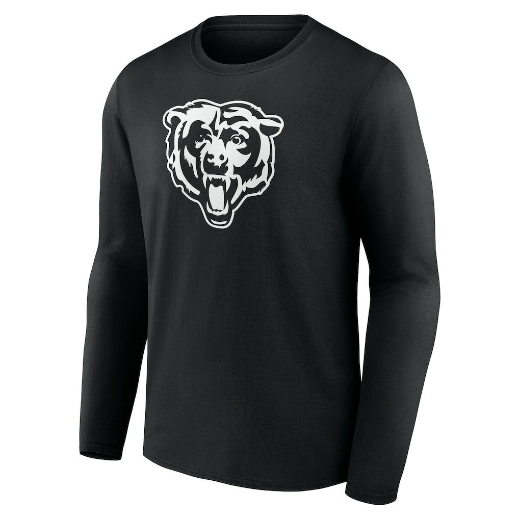 Chicago Bears Personalized Name & Number Monochrome Long Sleeve T-Shirt - Black - NFL