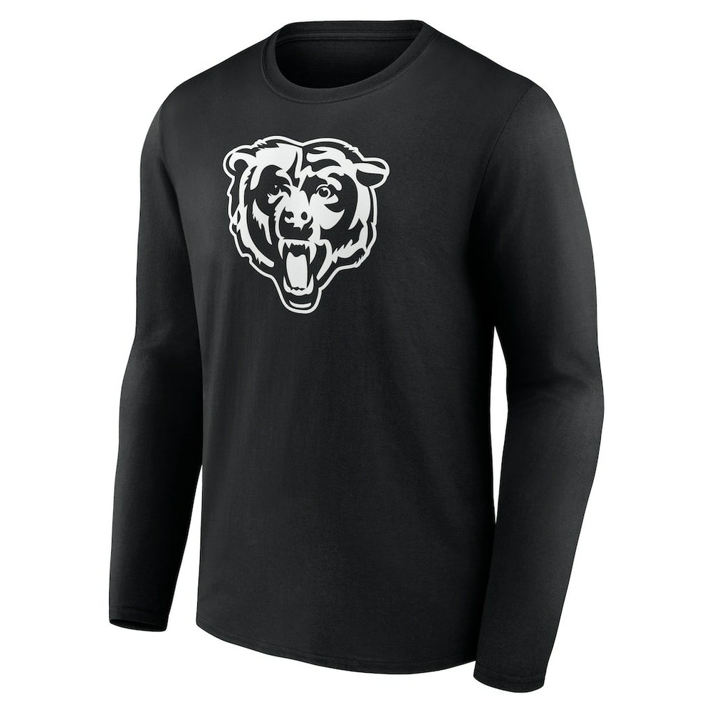 Chicago Bears Personalized Name & Number Monochrome Long Sleeve T-Shirt - Black - NFL