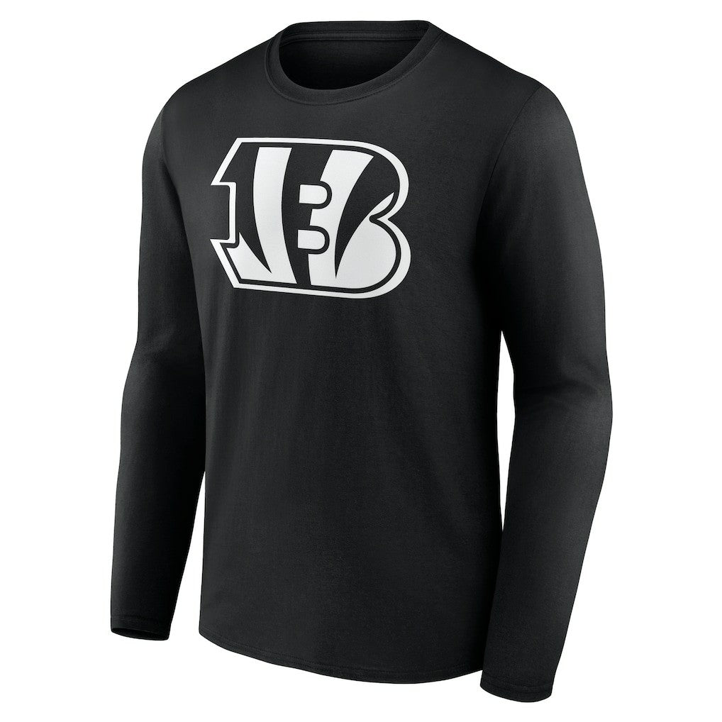 Cincinnati Bengals Personalized Name & Number Monochrome Long Sleeve T-Shirt - Black - NFL