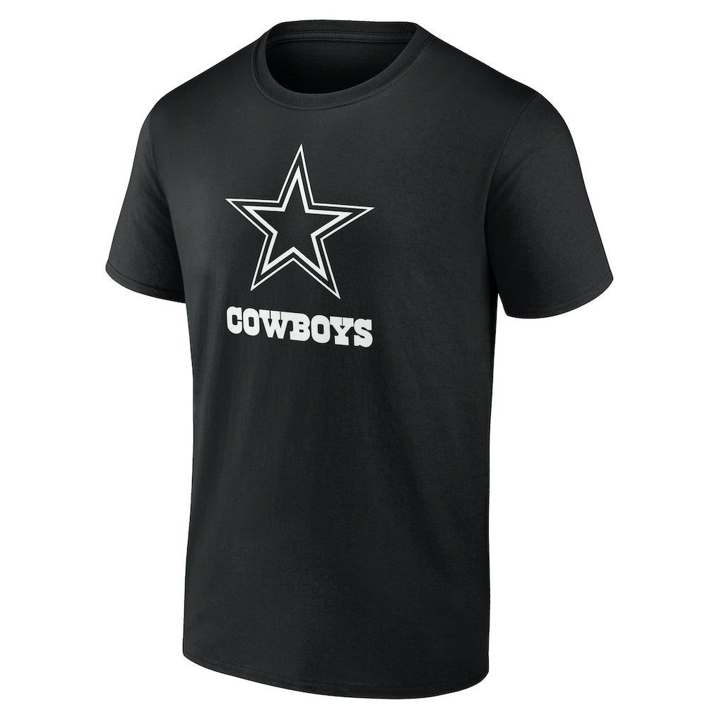 Dallas Cowboys Personalized Name & Number Monochrome T-Shirt - Black - NFL